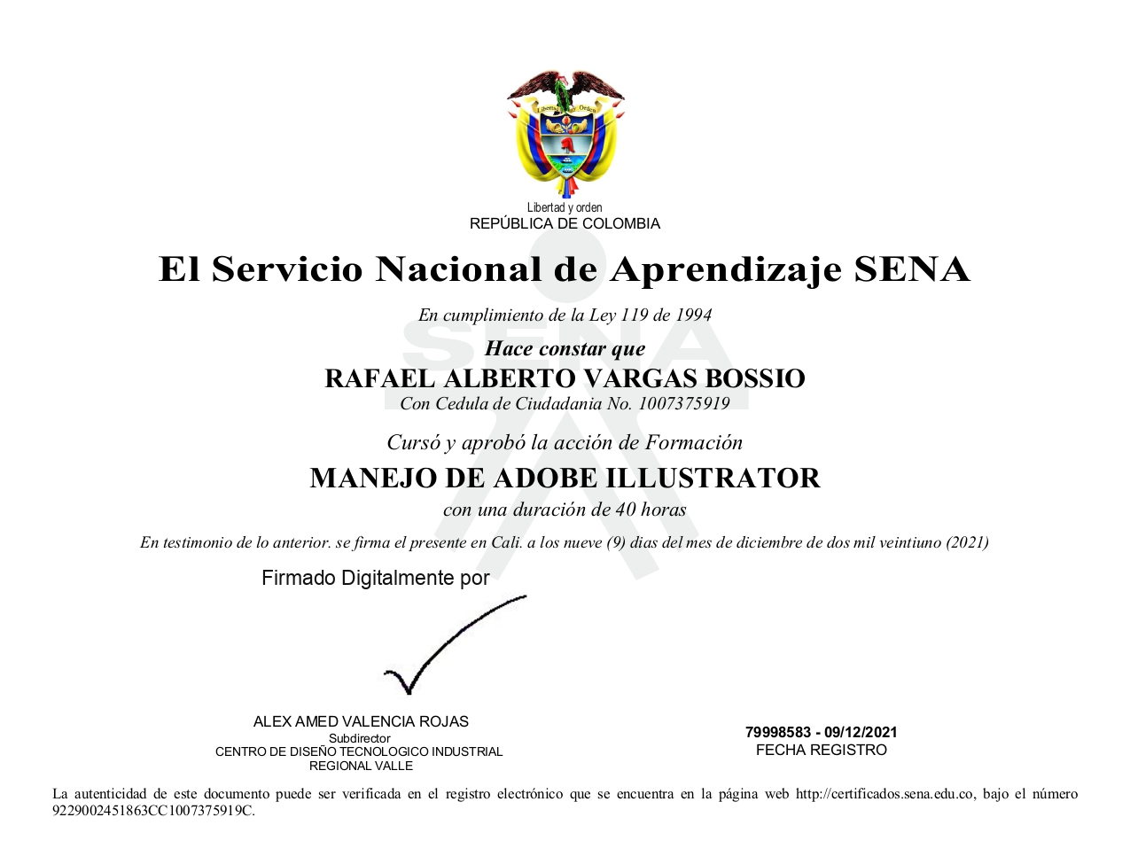 Certificado